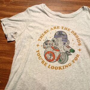 STAR WARS DROIDS T-SHIRT - Women's XL // R2D2 BB8 D0 Disney Cute Tee Shirt